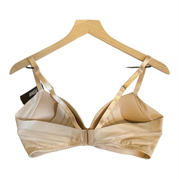 PARAMOUR Wireless T-Shirt Bra Size 34C Neutral Beige Tan Side Smoothing Support - Picture 5 of 8